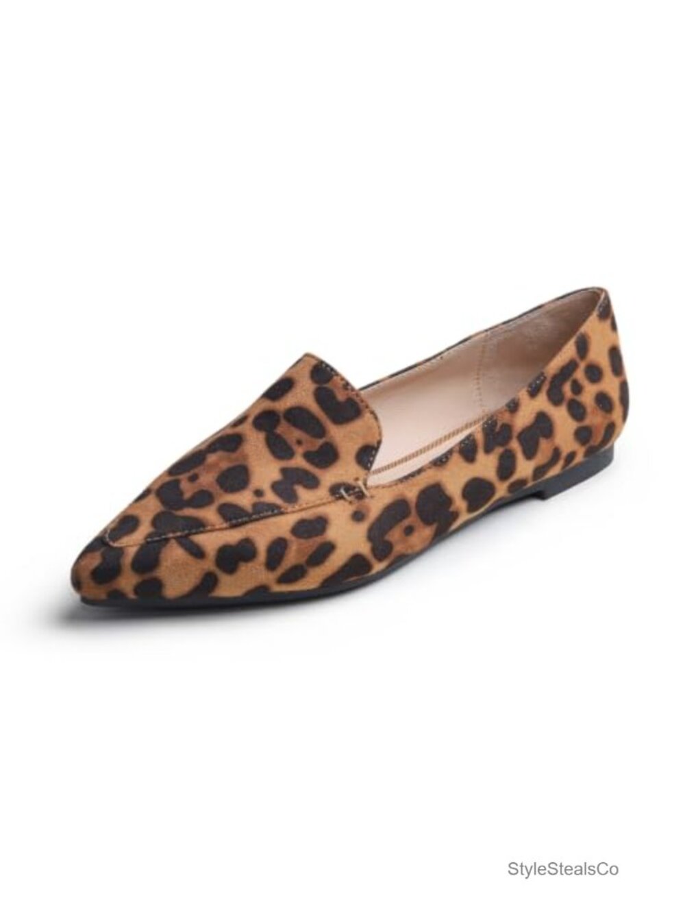 Women's Pointed Toe Slip On Loafer Flat Comfort Office Driving Shoe